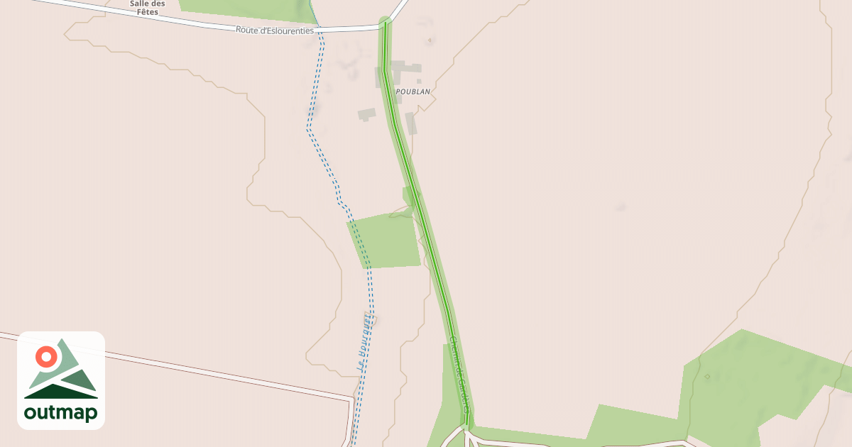 Map of Chemin de Gardères