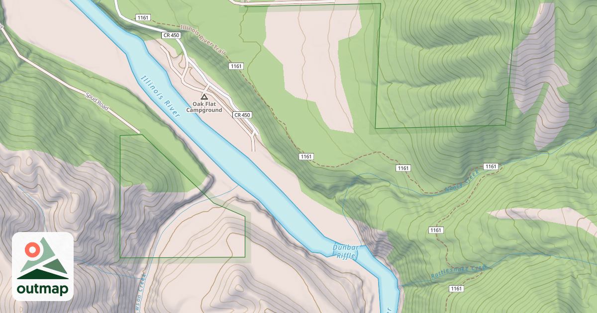 Map of Illinois River
