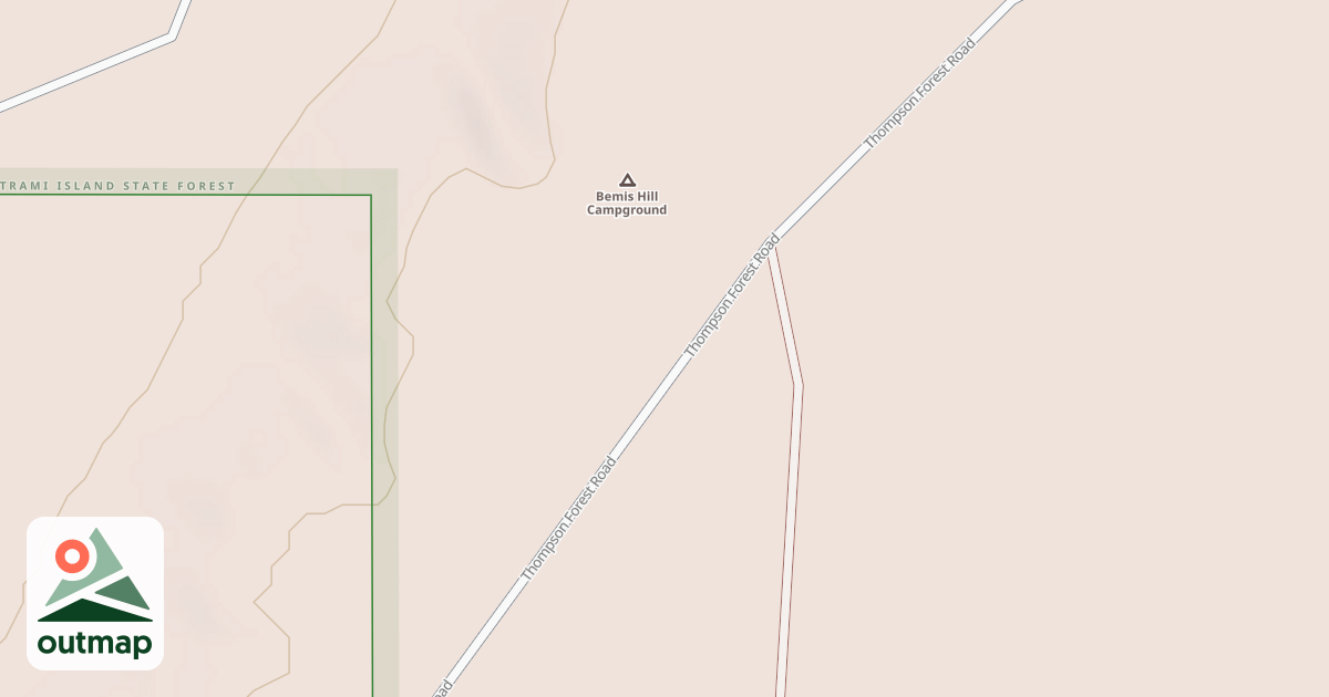 Map of Bemis Hill Trails
