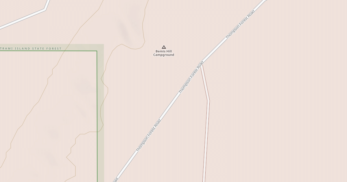 Map preview of Bemis Hill Trails