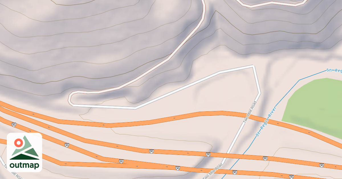 Map of RIDGE TOP
