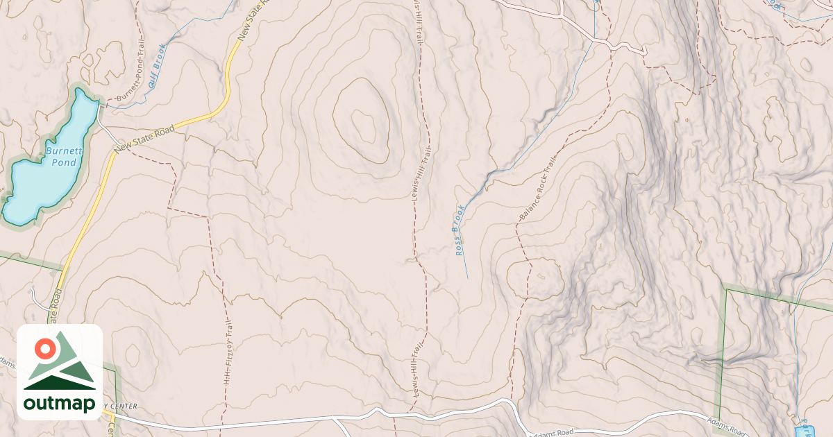 Map of Lewis Hill Trail