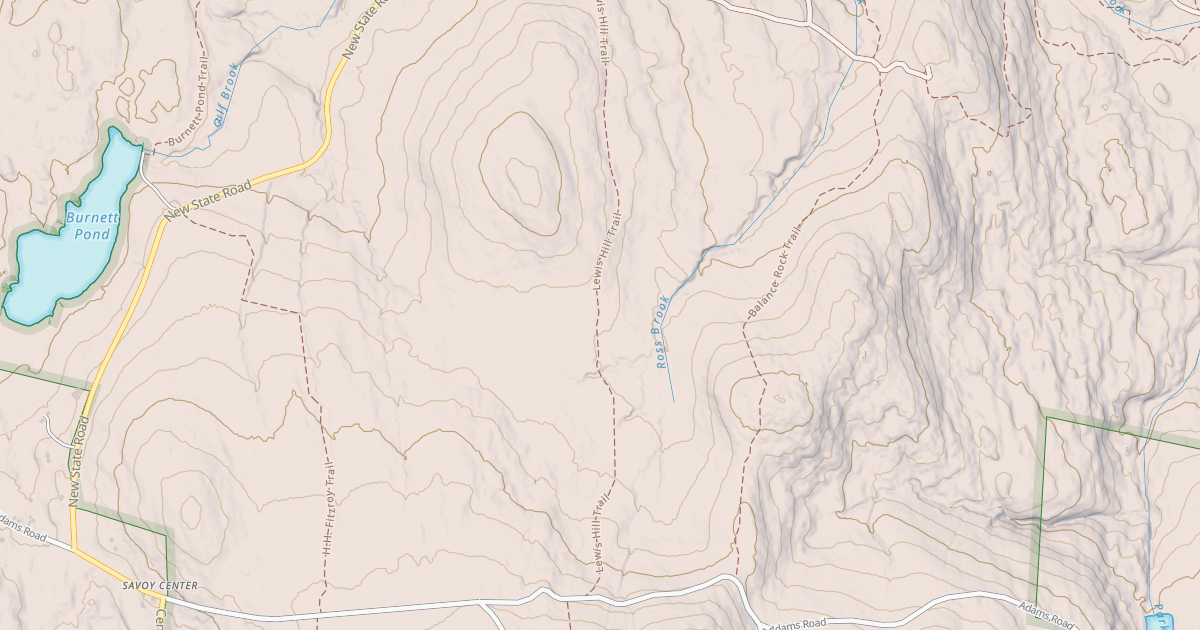 Map preview of Lewis Hill Trail