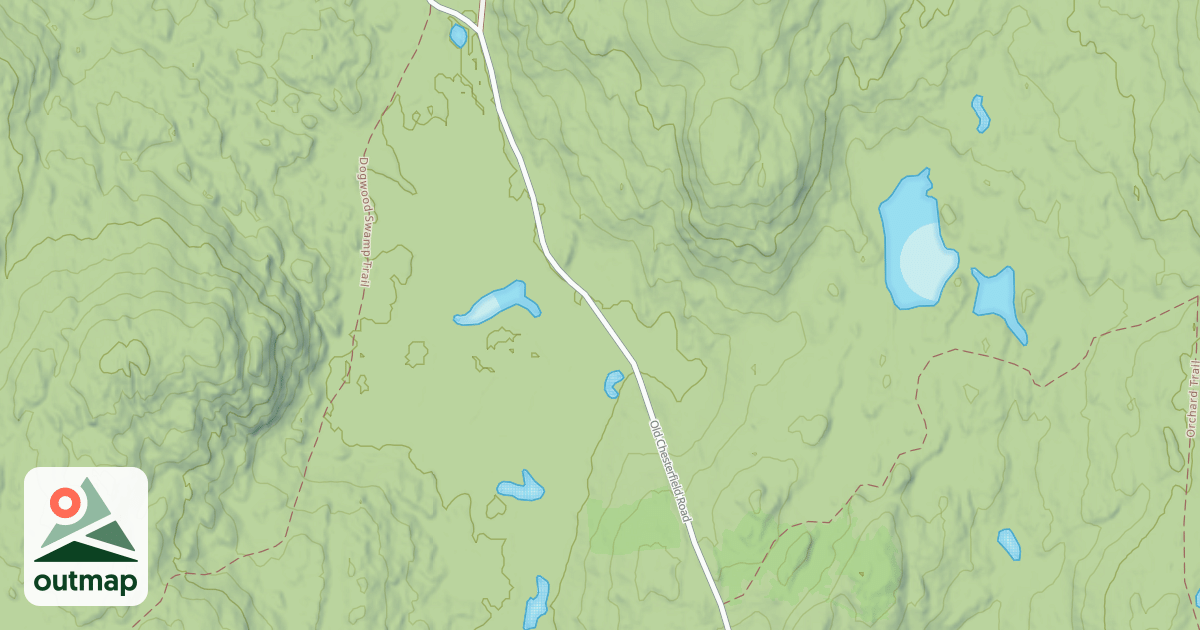 Map of Old Chesterfield Road