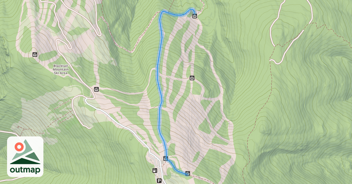 Map of Emmons Ridge