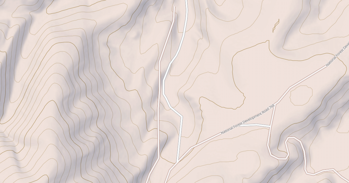 Map preview of HUTCHEY CANYON SPUR