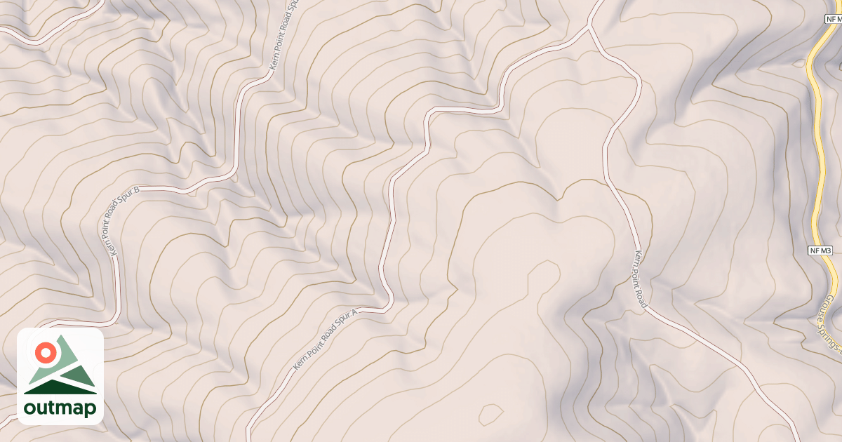 Map of KERN POINT SPUR A