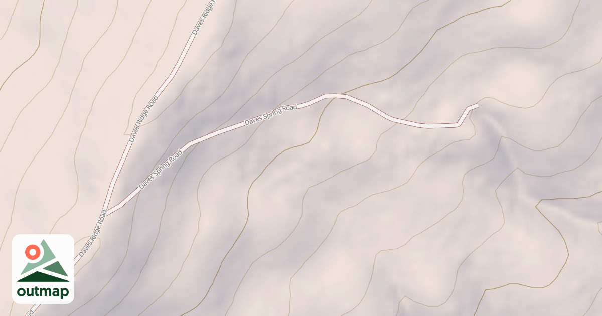 Map of DAVES SPRING