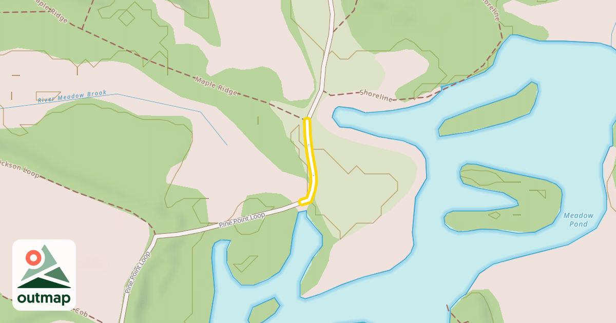 Map of Pine Point Loop