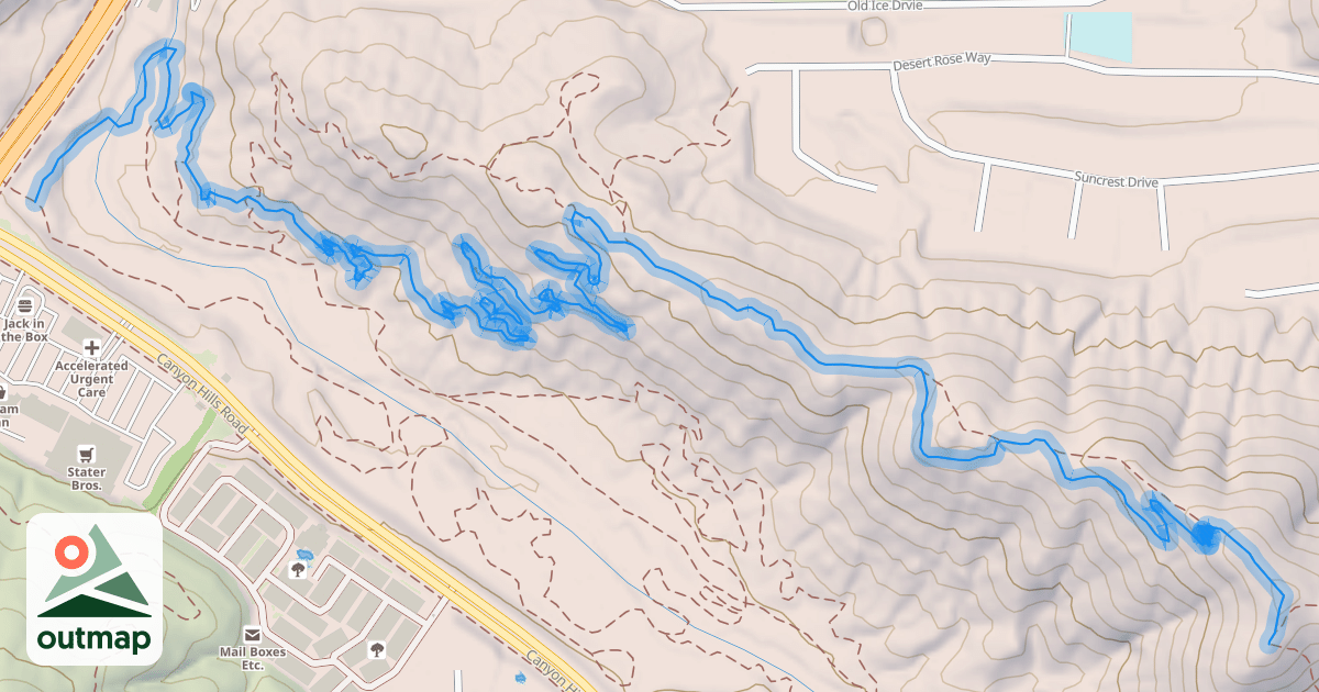 Map of Creek to Flag