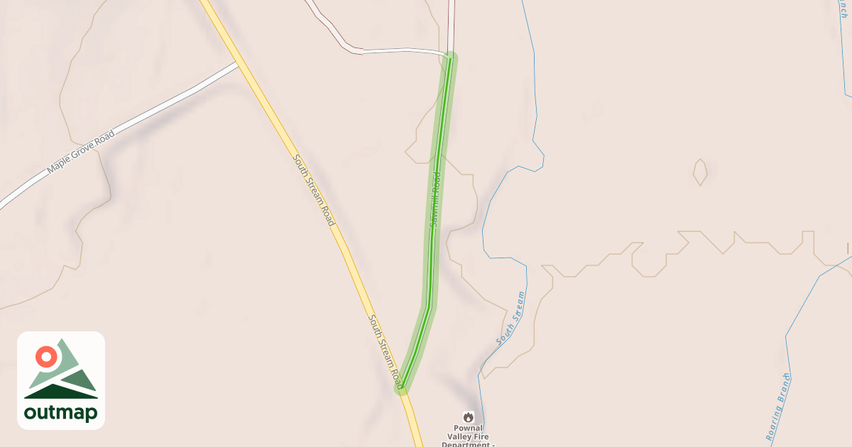 Map of Sawmill Road