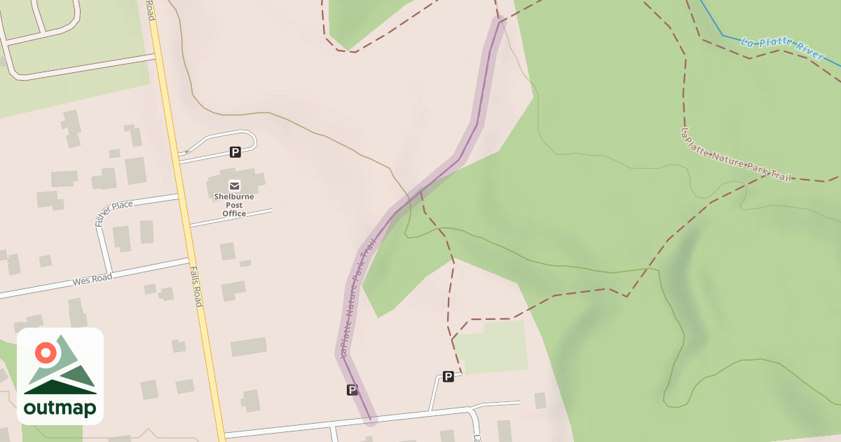 Map of LaPlatte Nature Park Trail