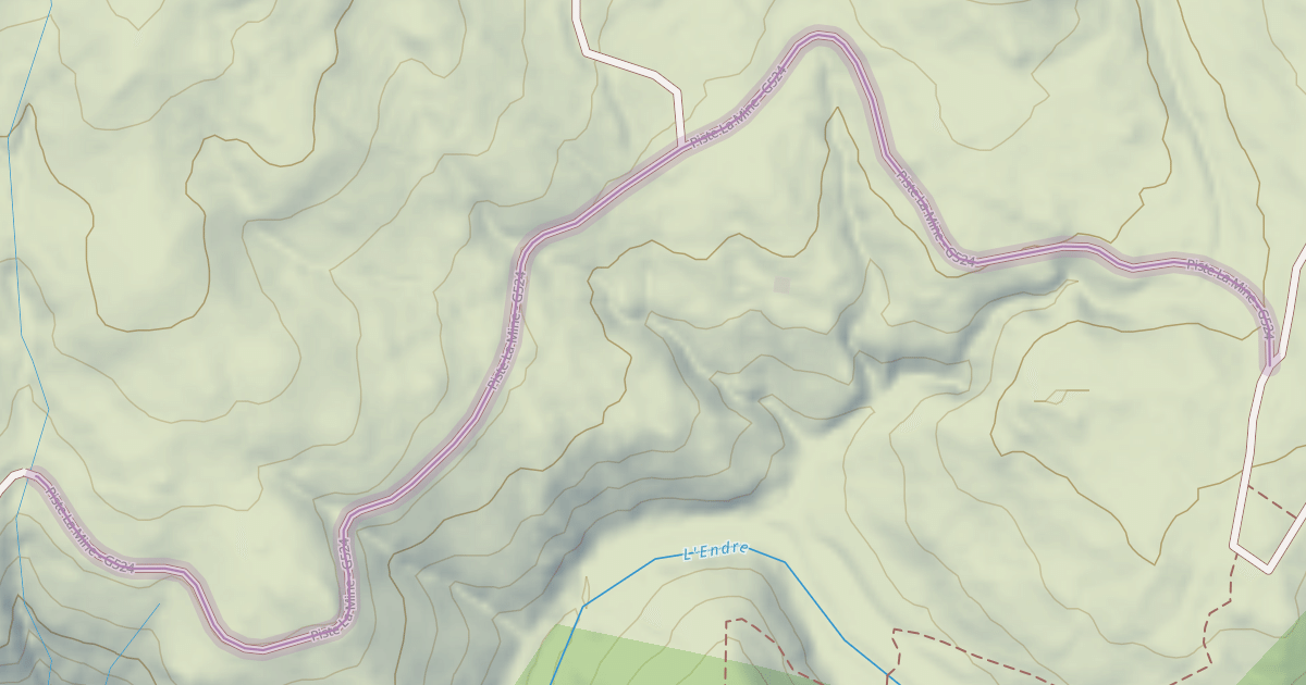 Map preview of Piste La Mine - G524