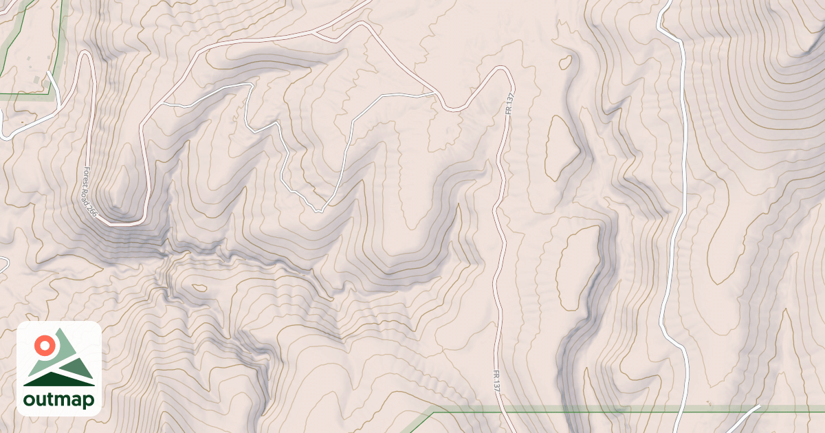Map of BORREGO WEST FORK