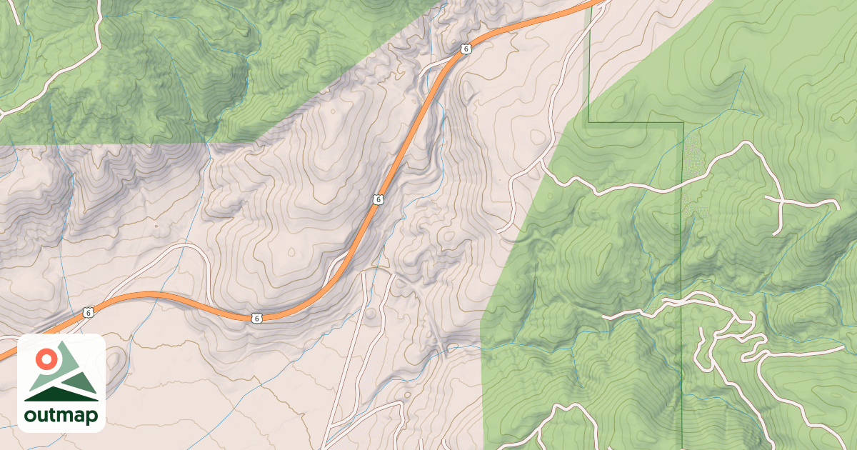 Map of USFS Motor Vehicle Use Map Trails 7489