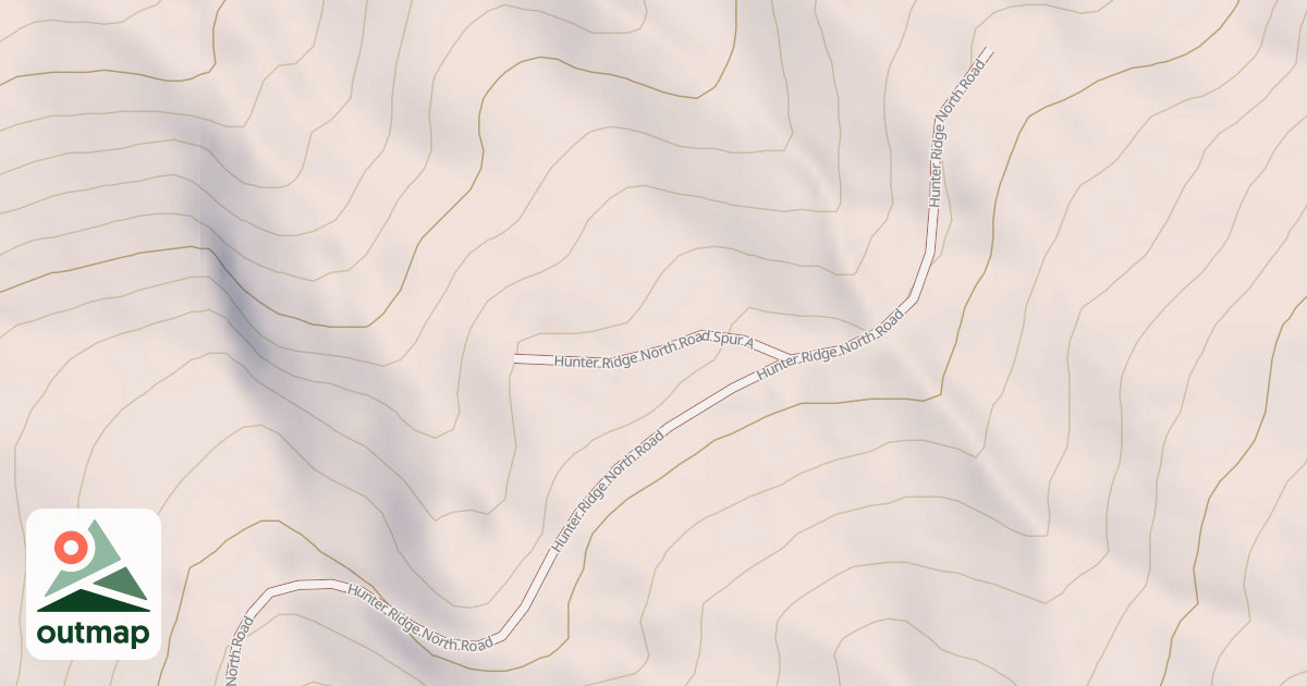 Map of HUNTER RIDGE NORTH SPUR A