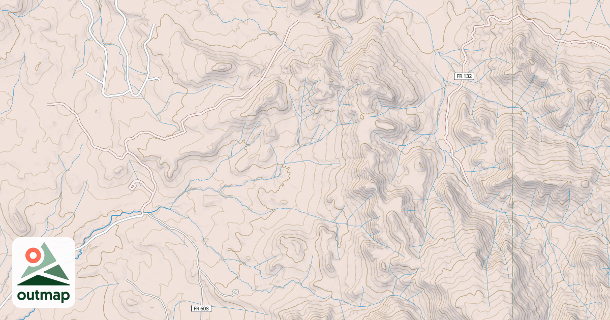 Map of LANGE CANYON