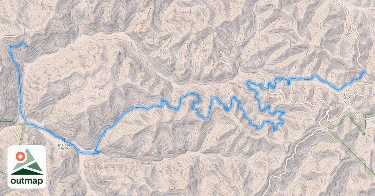 Map of Redbird Crest Trail #801: Section 7A