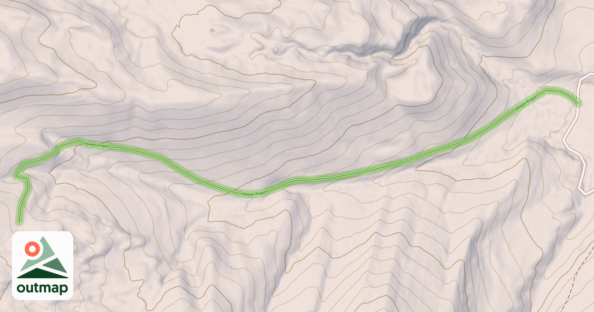 Map of Jeep Trail