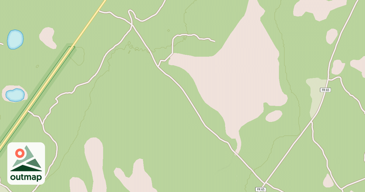 Map of USFS Motor Vehicle Use Map Roads {AB84CB56-08C2-4287-8E26-C651AE732CE9}