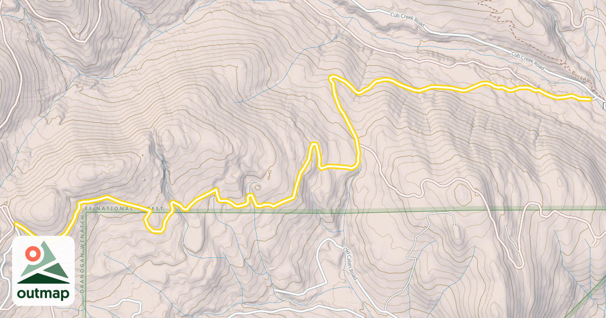 Map of National Forest Development Road 300