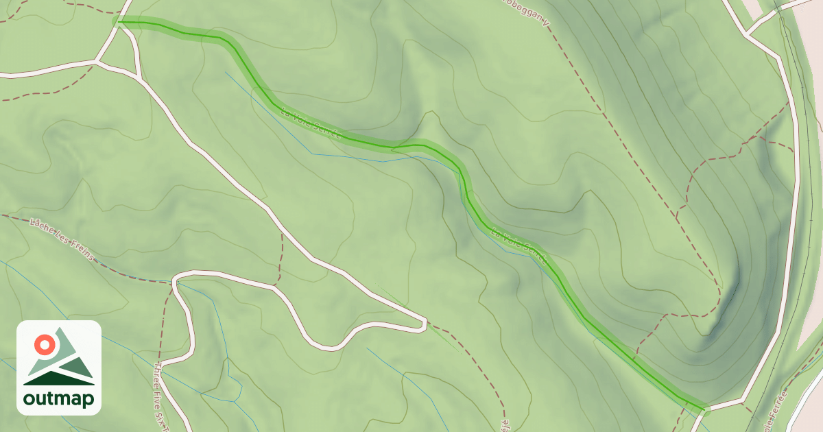 Map of La Voie Serrée