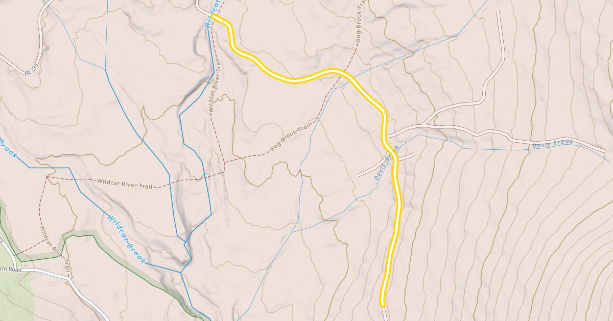 Map preview of FR 233