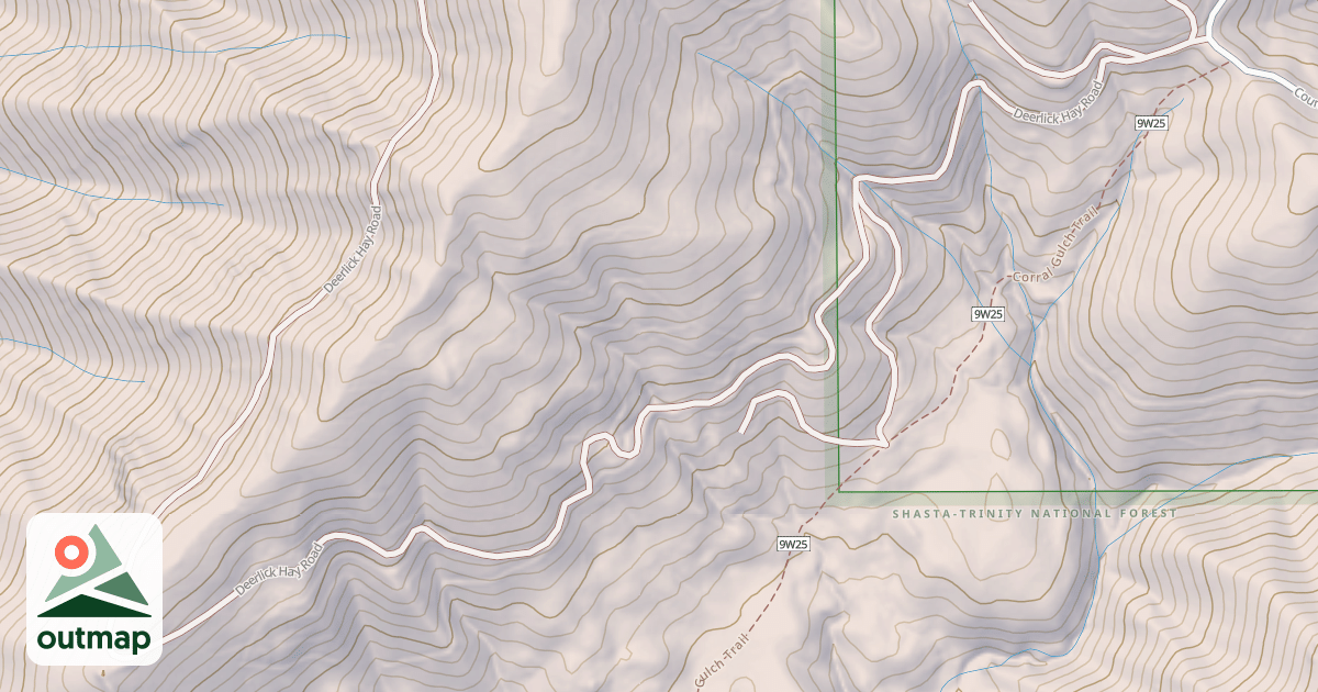 Map of DEERLICK HAY RD