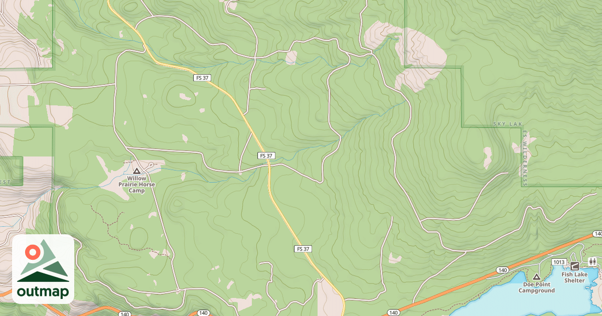 Map of RYE SPRINGS