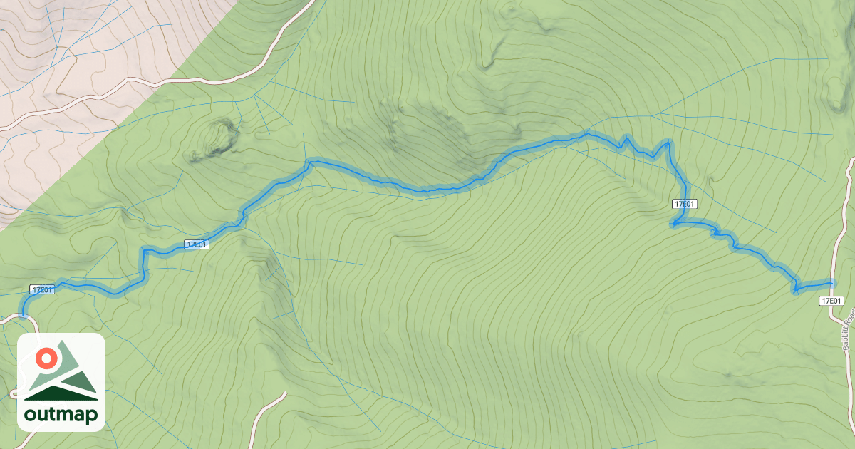 Map of Badenough Canyon Trail