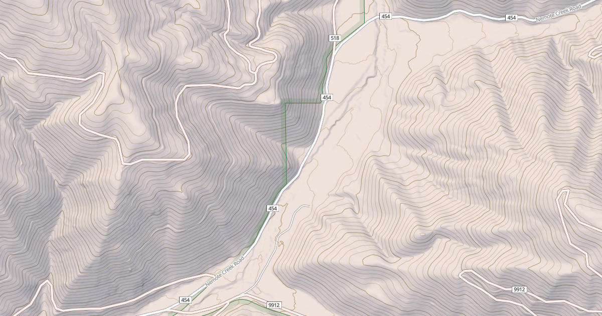 Map preview of NEMOTE CREEK