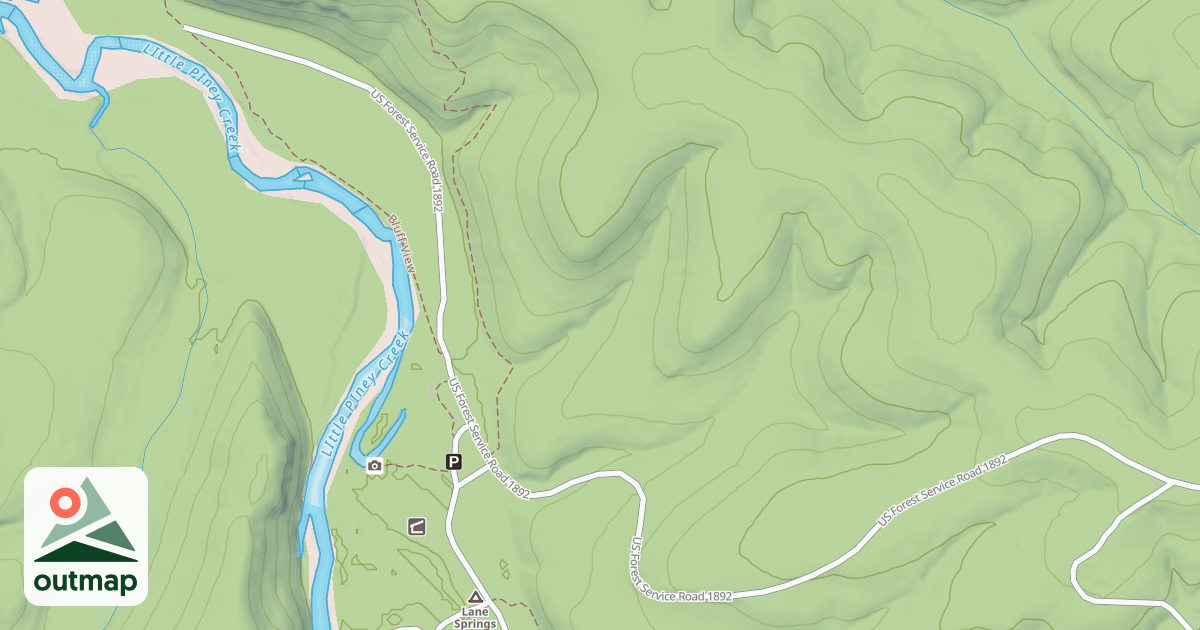 Map of LANE SPRINGS REC AREA