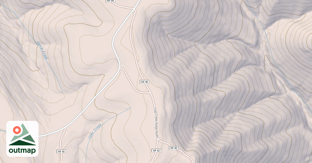 Map of TRAP CR. RDG.