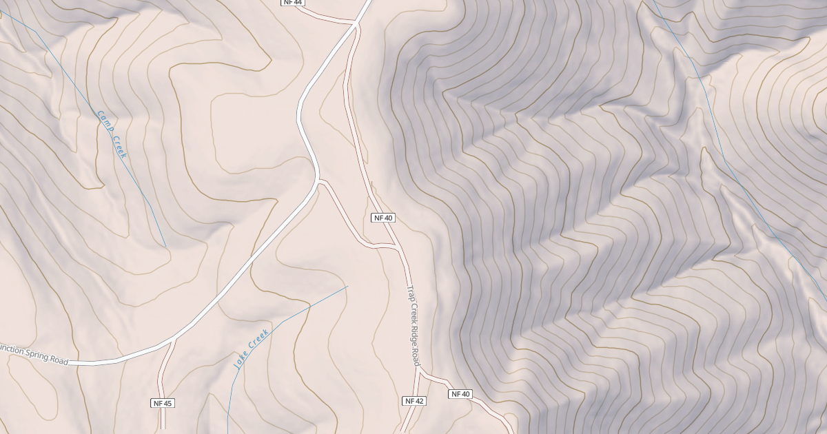 Map preview of TRAP CR. RDG.