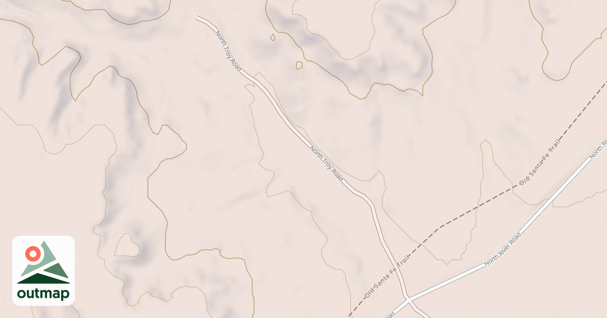 Map of NORTH TROY