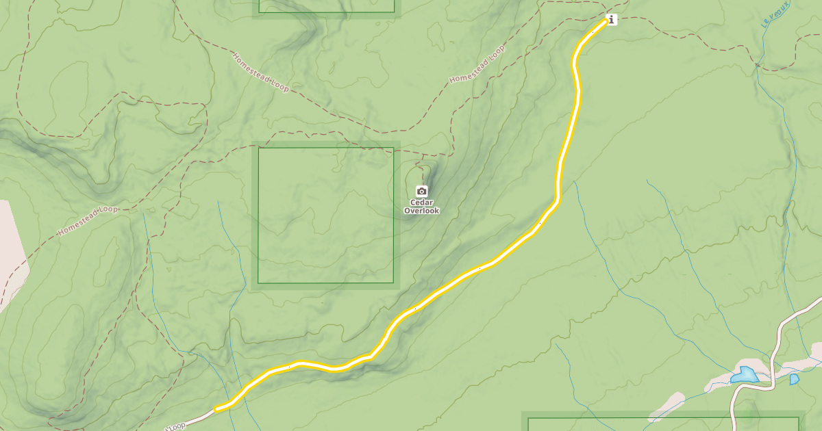 Map preview of Homestead Loop