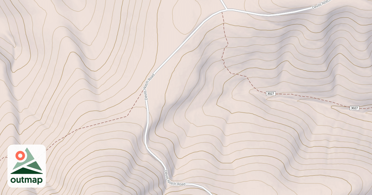 Map of DEVILS NOTCH