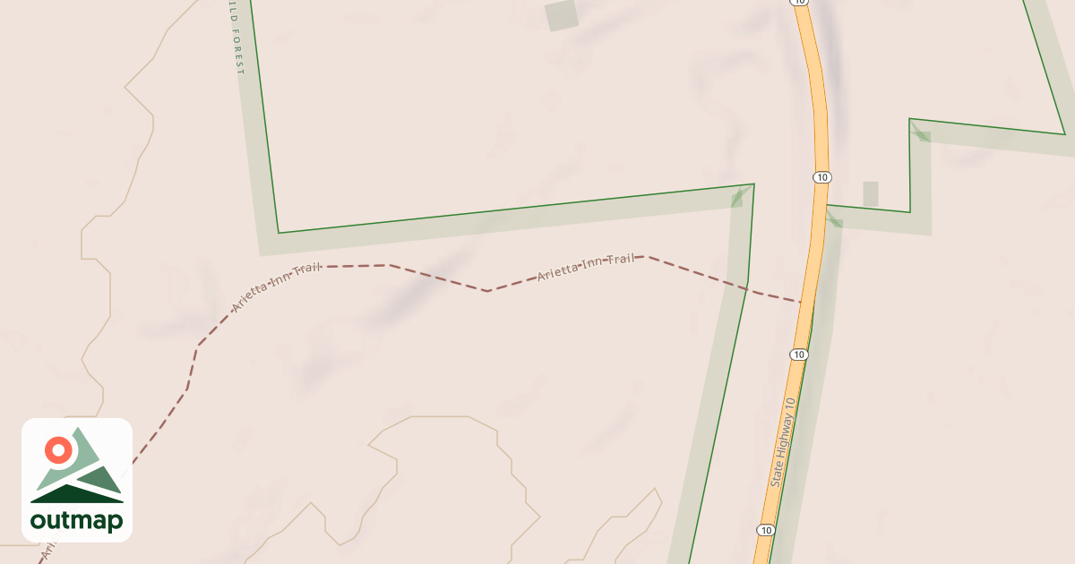 Map of Route 10 Spur