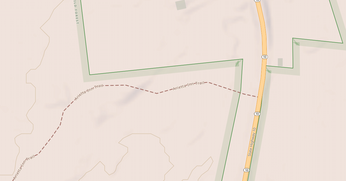 Map preview of Route 10 Spur