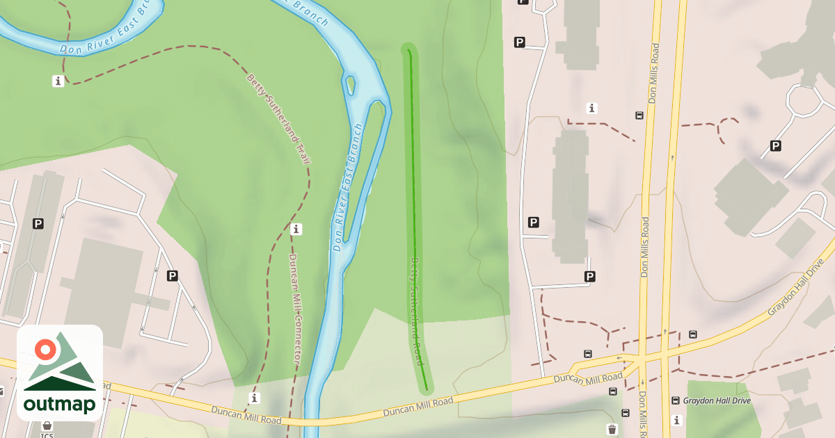 Map of Betty Sutherland Road