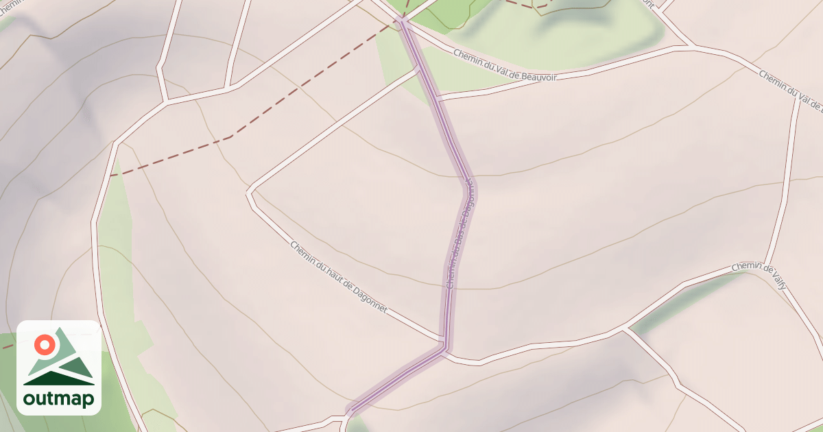 Map of Chemin du Bas de Dagonnet