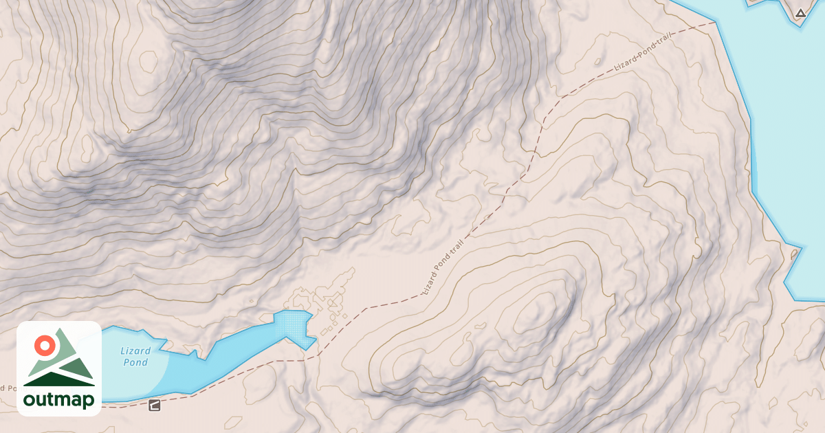 Map of Lizard Pond Trail