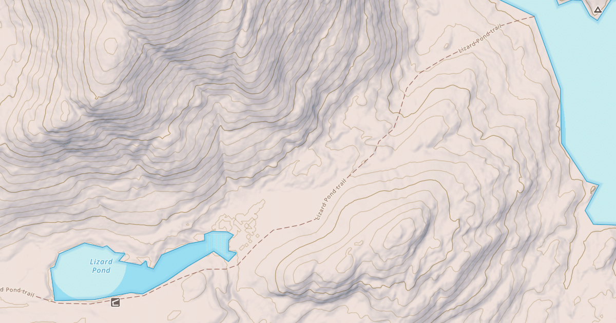Map preview of Lizard Pond Trail
