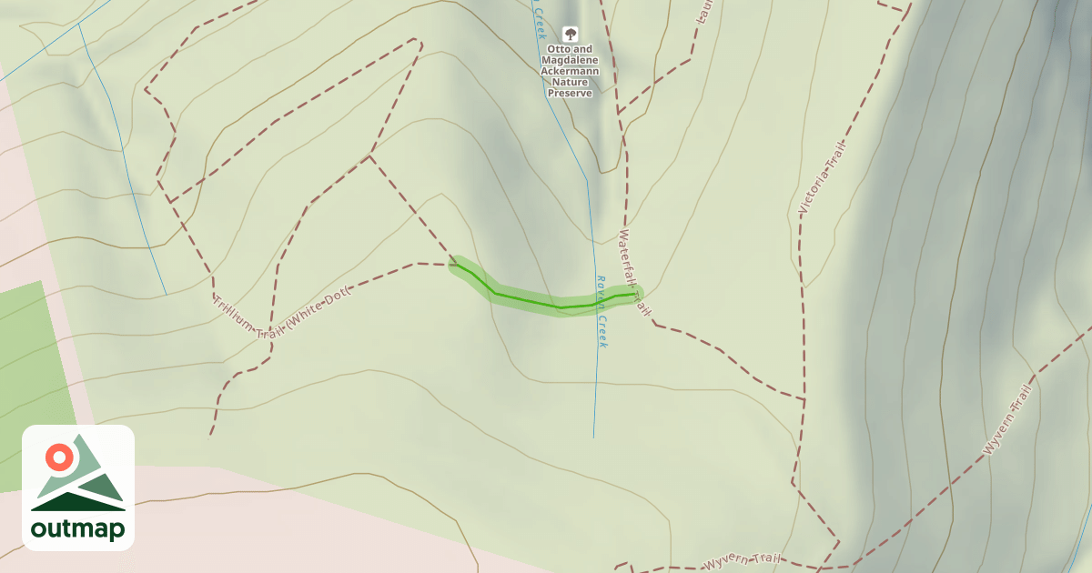 Map of Trillium Trail (Orange Flag)
