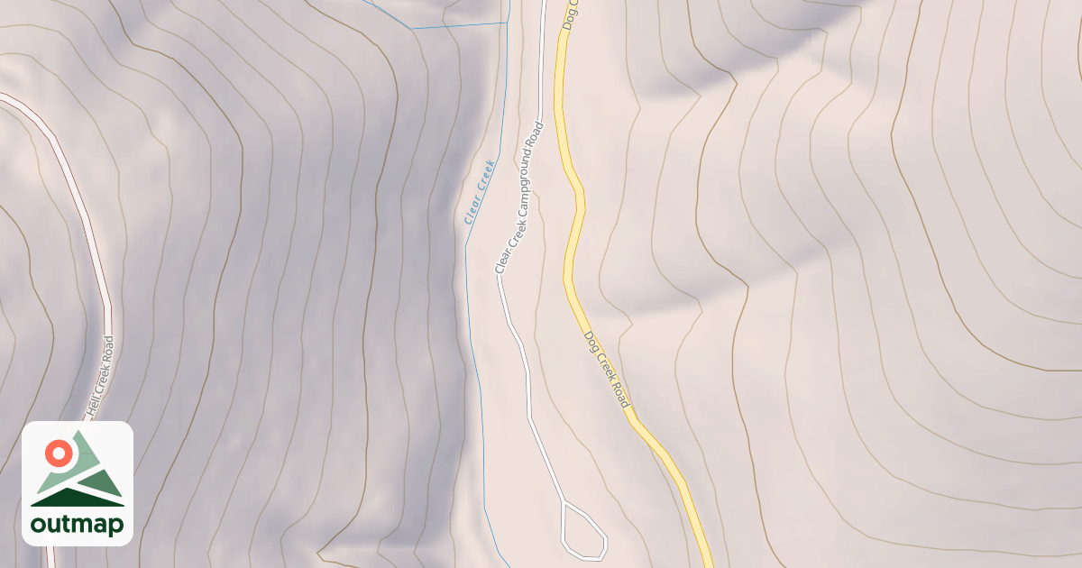 Map of CLEAR CREEK CG