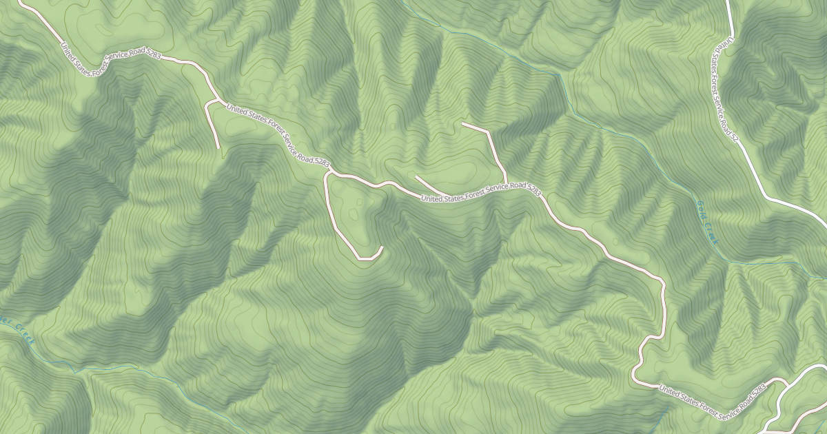 Map preview of USFS Motor Vehicle Use Map Roads {0B8D717A-2F89-419E-97F9-434CEF3804B3}