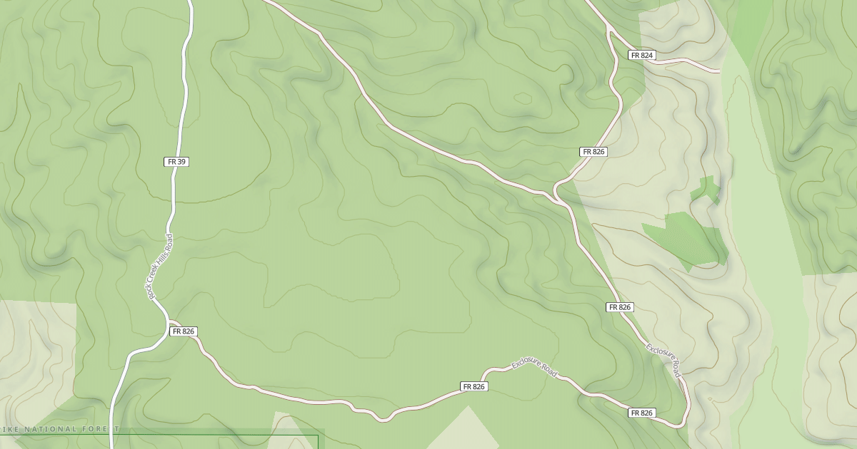 Map preview of EXCLOSURE