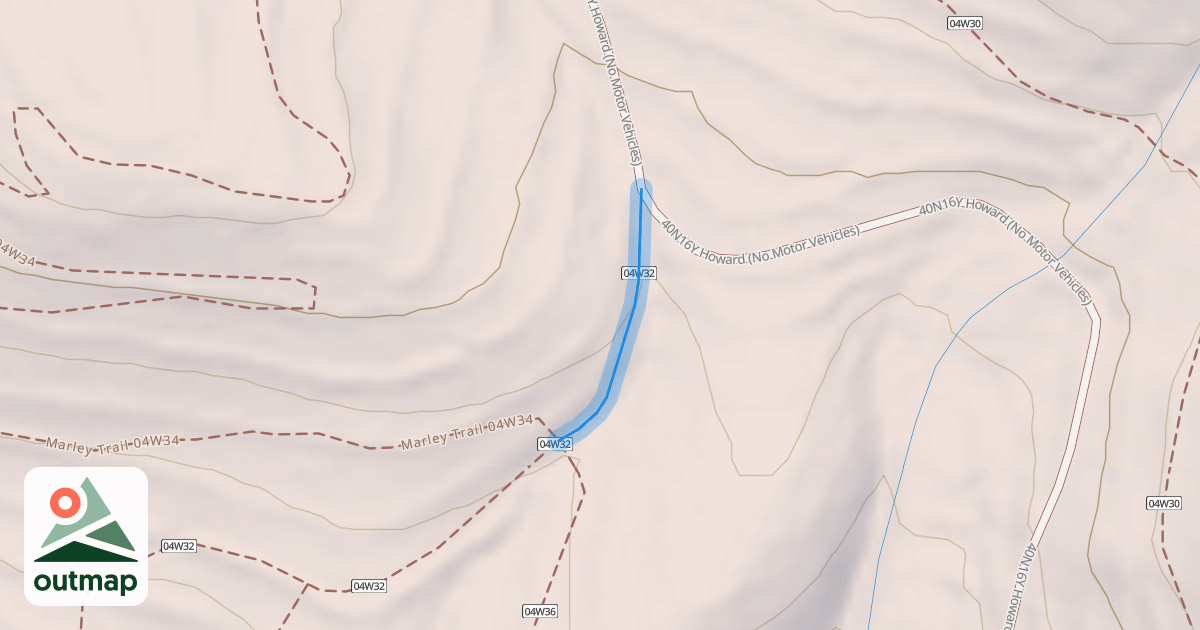 Map of Tunnel Trail 04W32