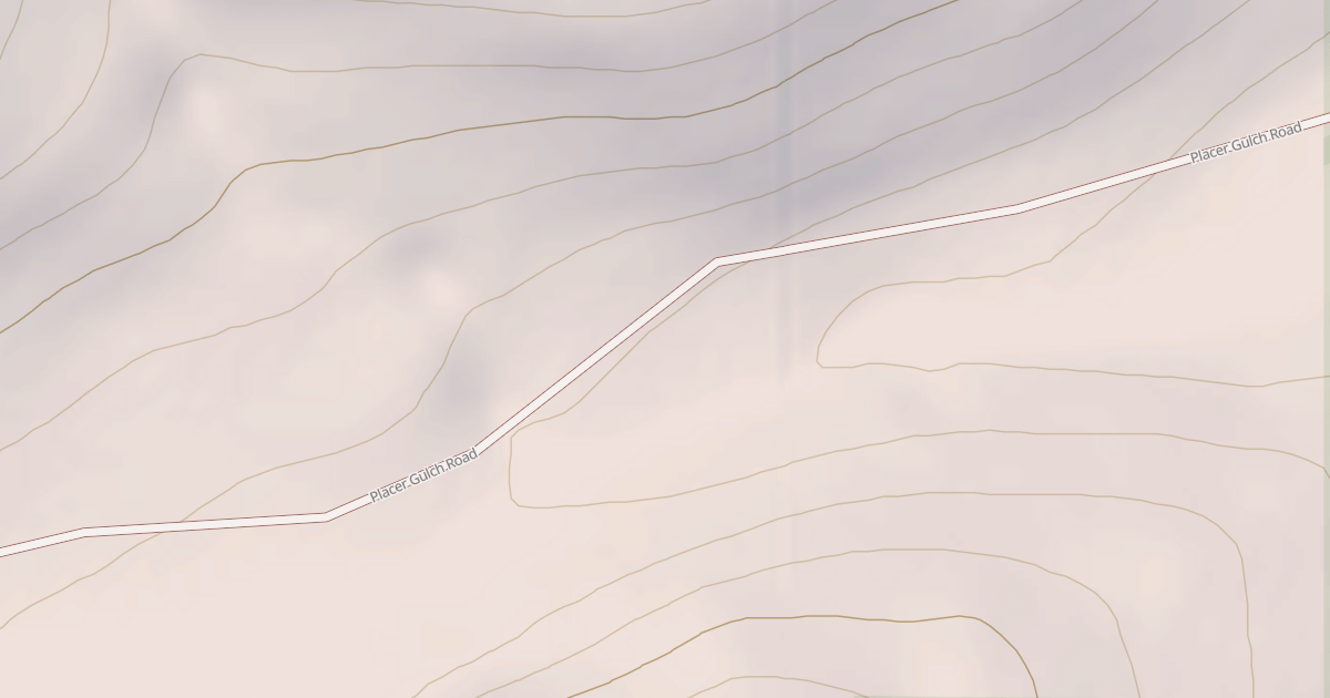 Map preview of PLACER CREEK ROAD