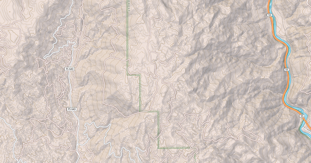Map preview of DRY BUCK RIDGE